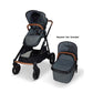 Venice Child Ventura Single to Double Stroller & 2nd Toddler Seat | Shadow - w/ Bassinet