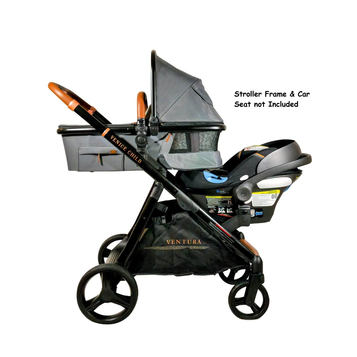 Venice Child Ventura Stroller Stand-Alone Bassinet | Shadow