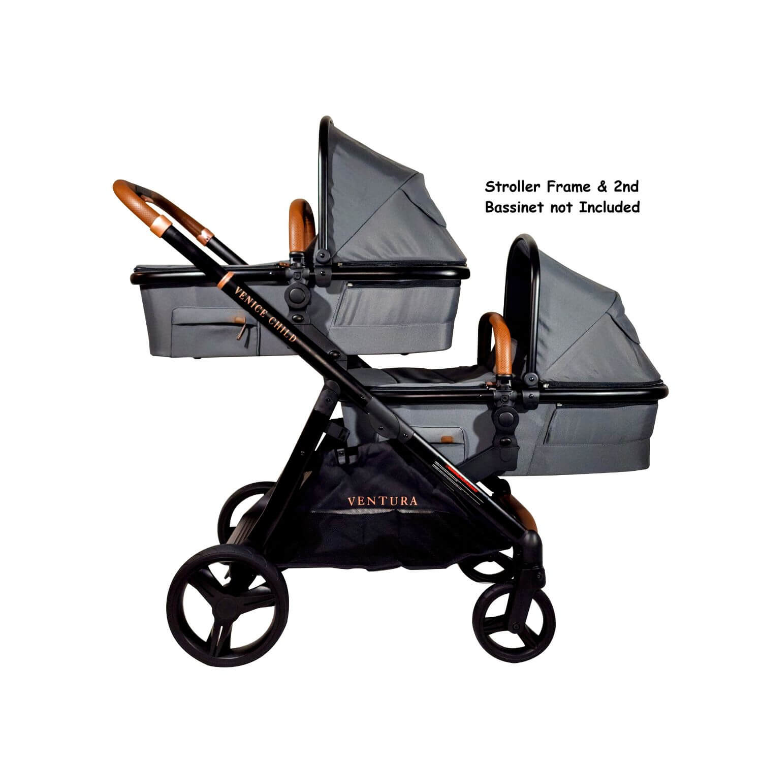 Venice Child Ventura Stroller Stand-Alone Bassinet | Shadow