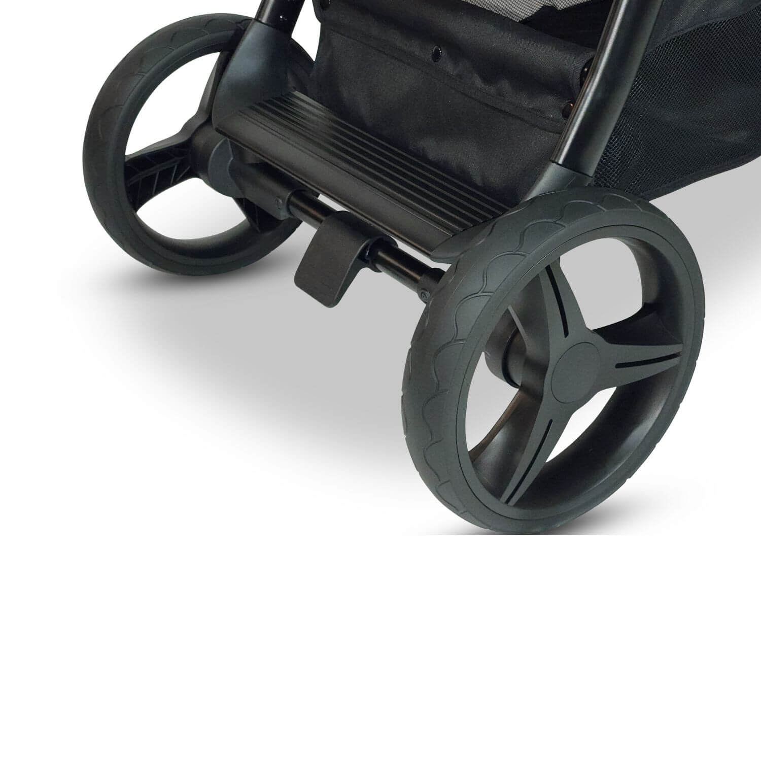 Venice Child Ventura Single to Double Stroller & Bassinet | Shadow - Wheel