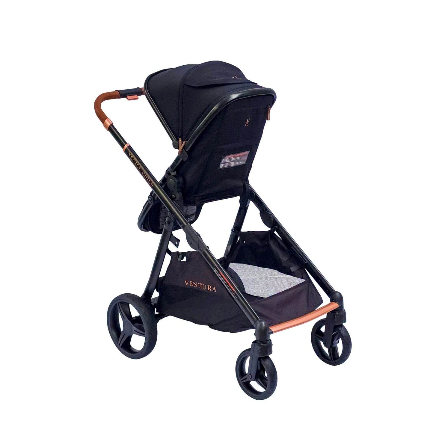 Venice Child Ventura Single to Double Sit-And-Stand Stroller | Midnight