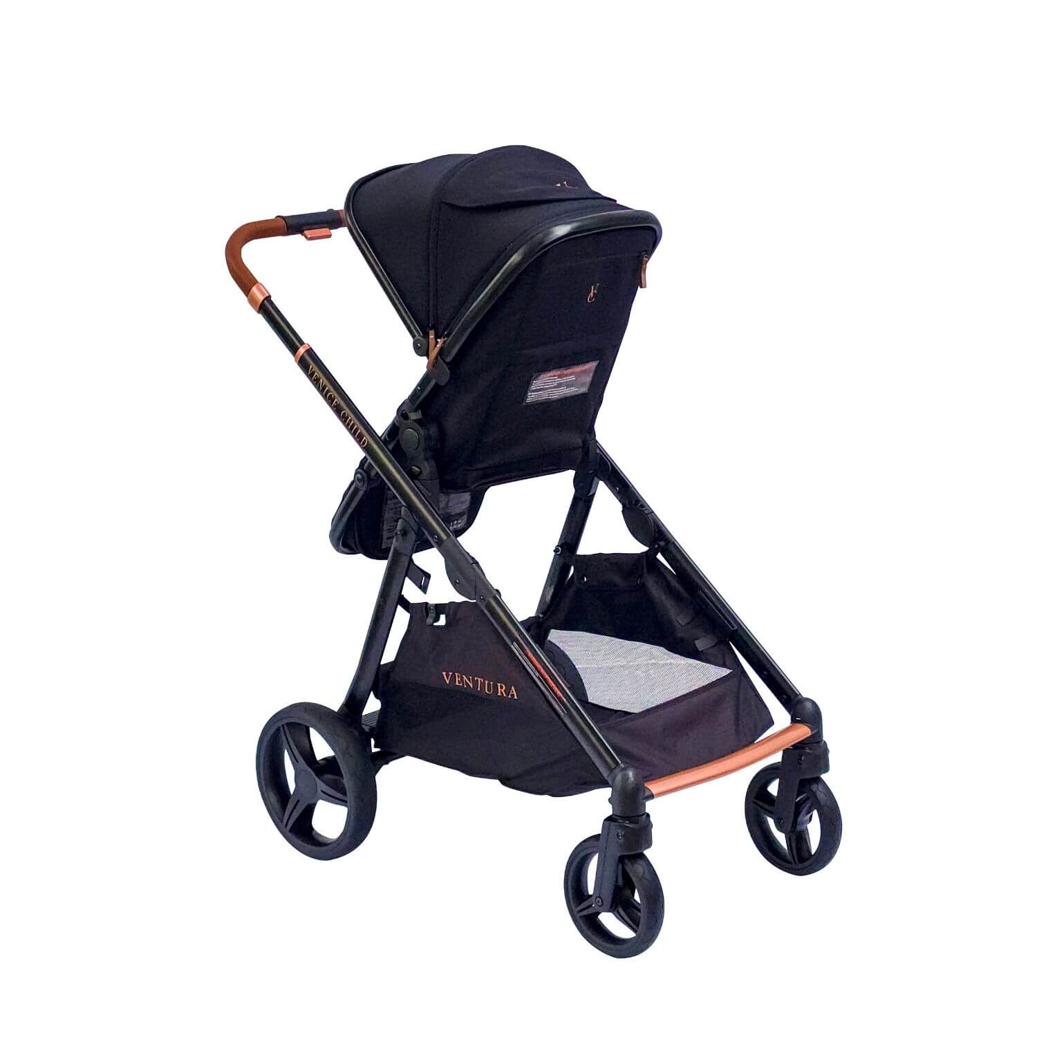 Venice Child Ventura Single to Double Sit-And-Stand Stroller | Midnight