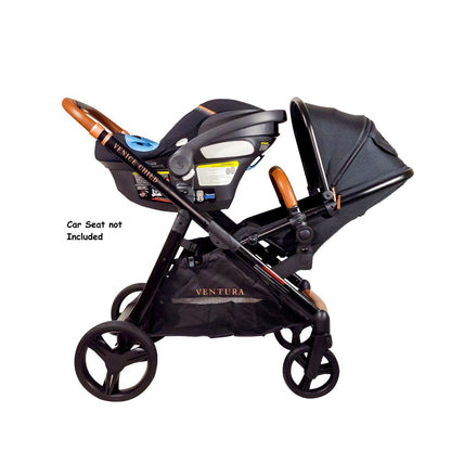 Venice Child Ventura Single to Double Sit-And-Stand Stroller | Midnight