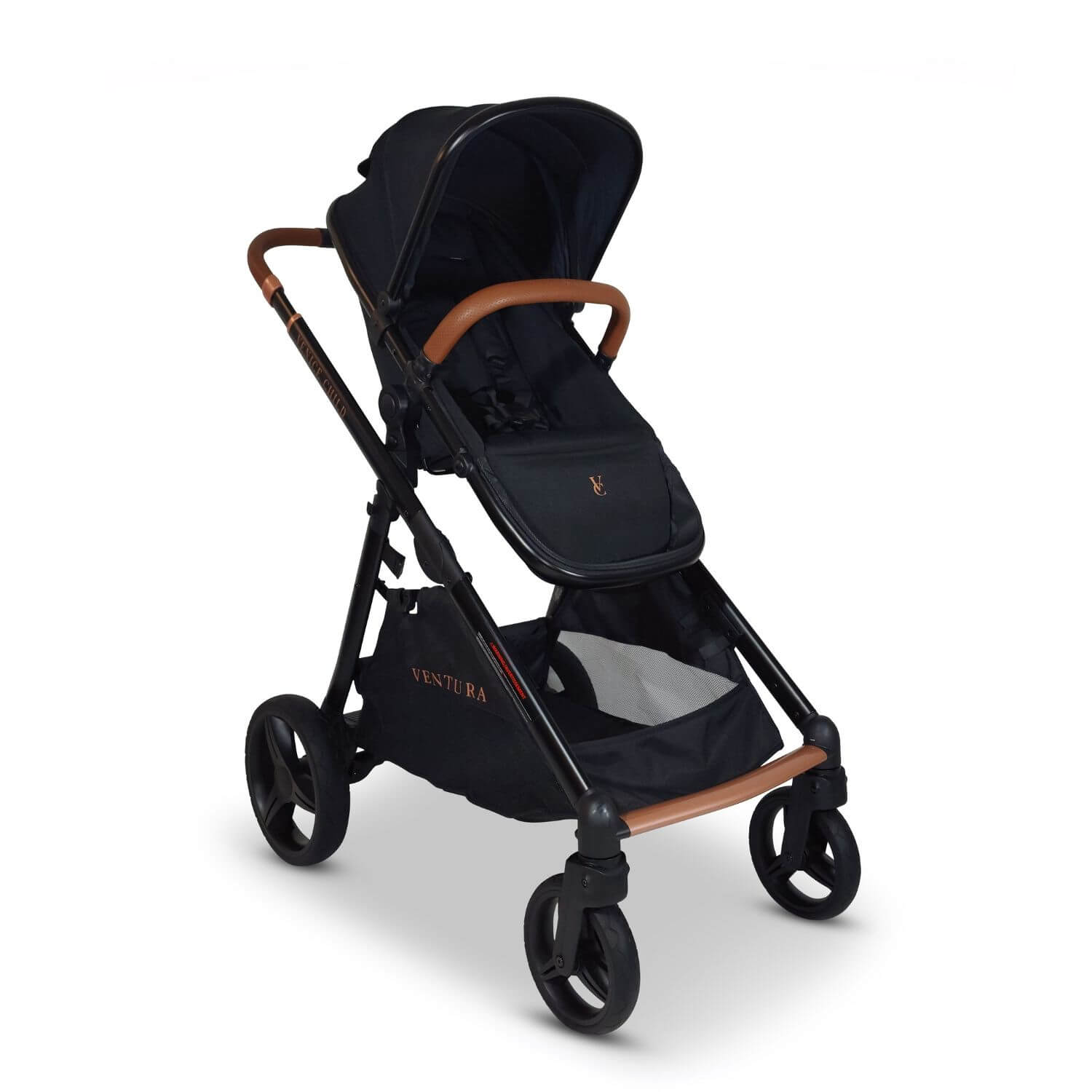 Venice Child Ventura Single to Double Sit-And-Stand Stroller | Midnight