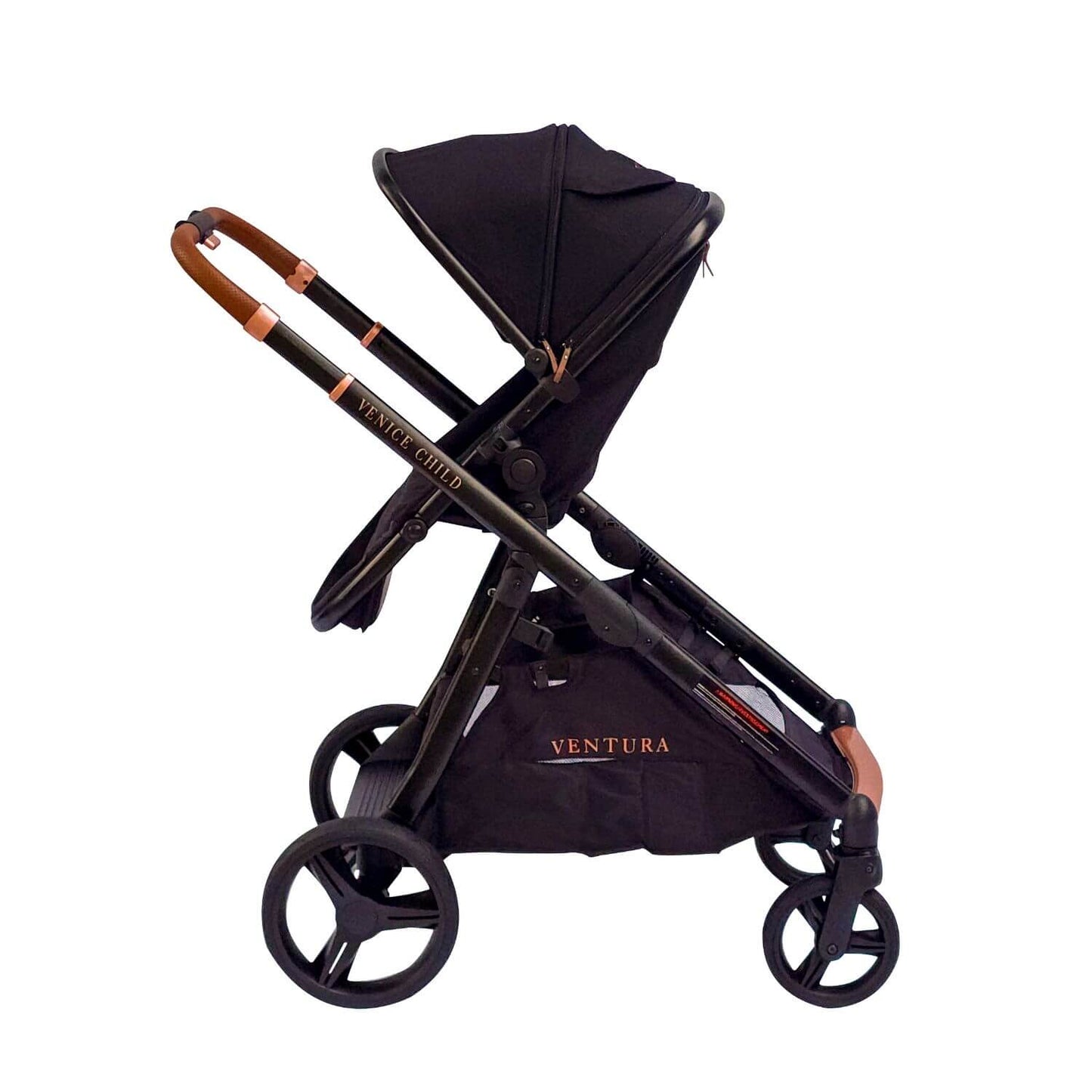 Venice Child Ventura Single to Double Sit-And-Stand Stroller | Midnight