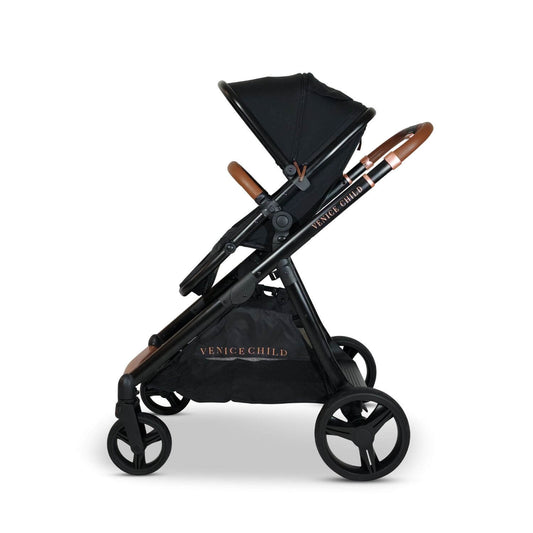 Venice Child Ventura Single to Double Sit-And-Stand Stroller | Midnight