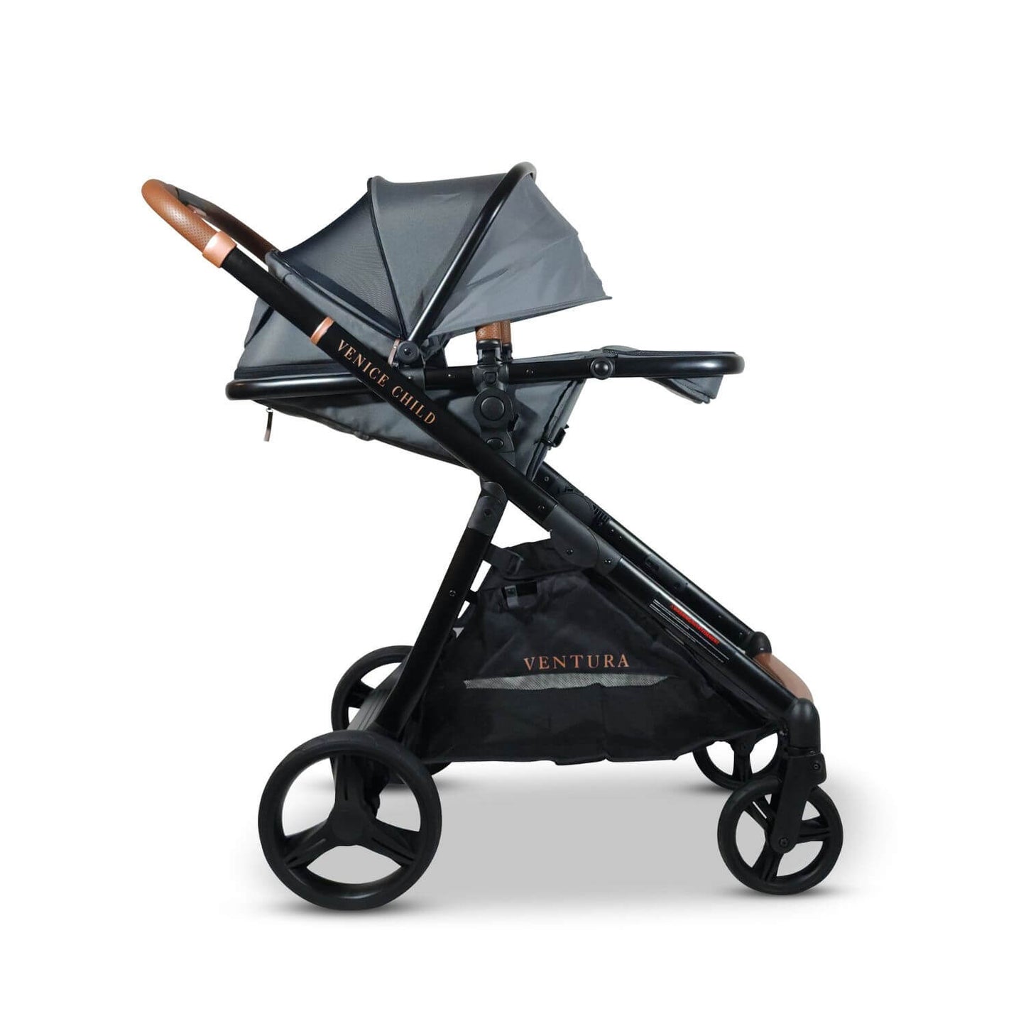 Venice Child Ventura Single to Double Sit-And-Stand Stroller | Shadow