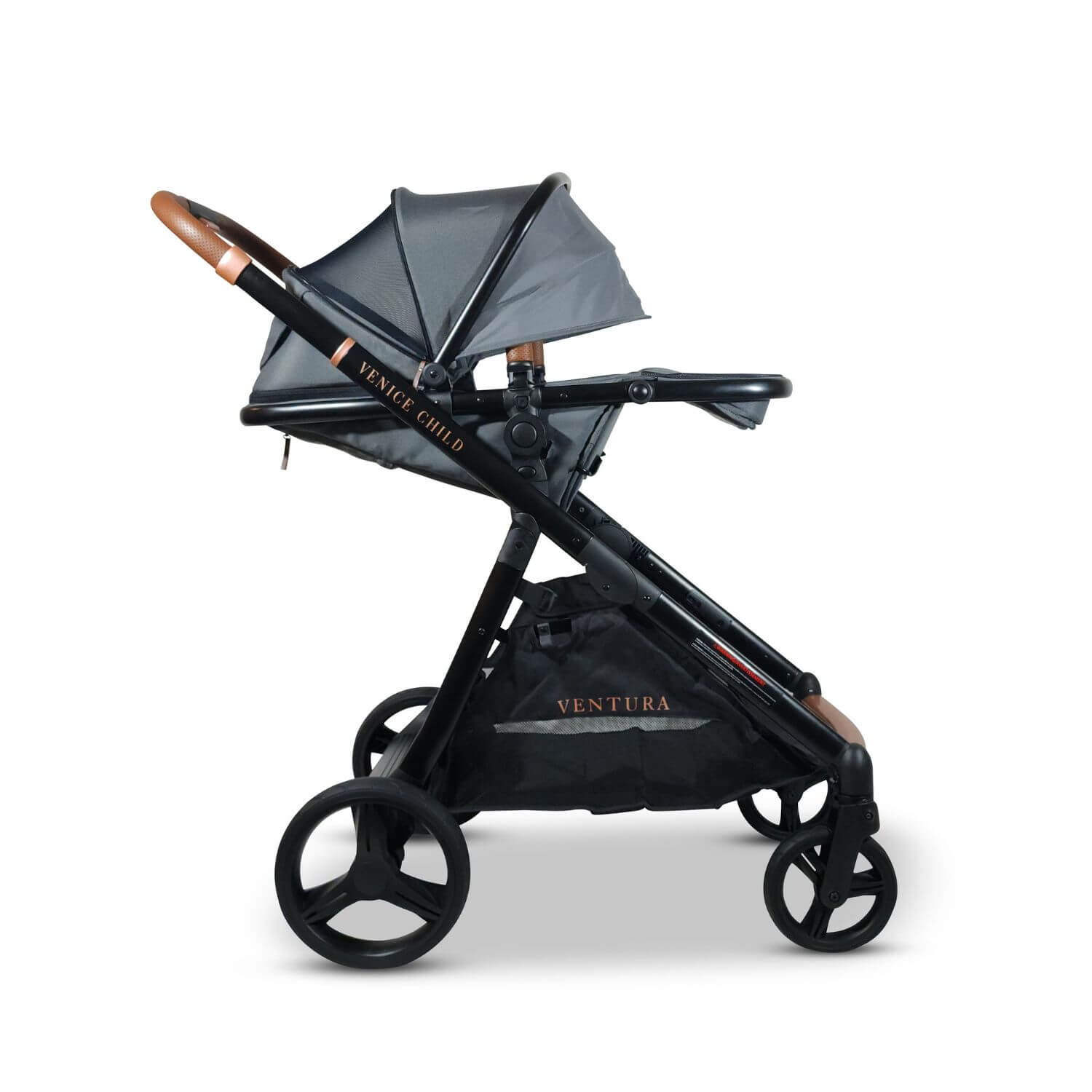 Venice Child Ventura Single to Double Sit-And-Stand Stroller | Shadow