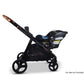 Venice Child Ventura Single to Double Sit-And-Stand Stroller | Shadow - w/ Car Seat
