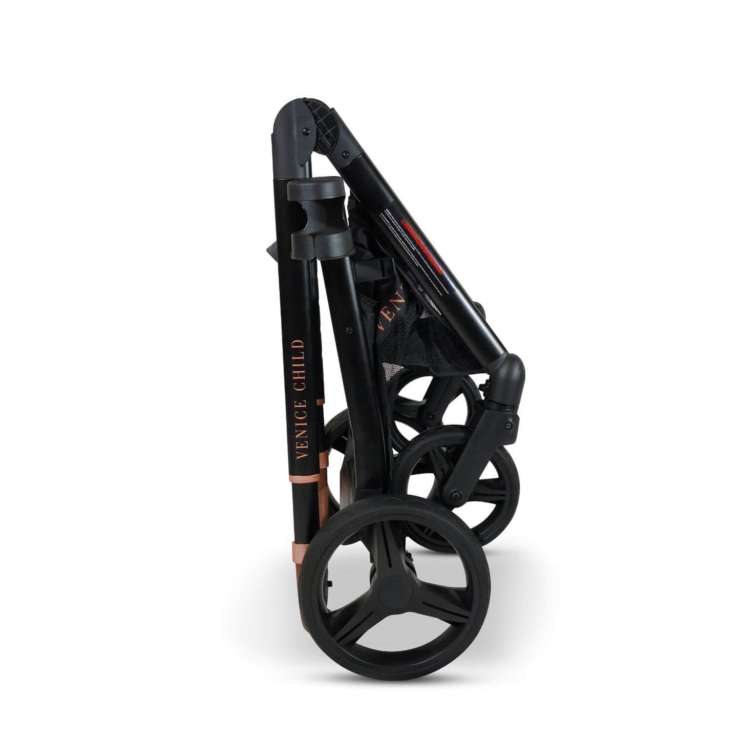 Venice Child Ventura Single to Double Sit-And-Stand Stroller | Shadow - Folded