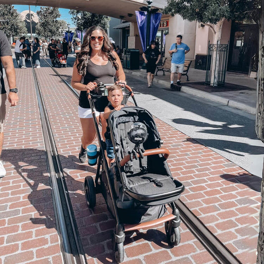 Venice Child Ventura Single to Double Sit-And-Stand Stroller | Shadow- Lifestyle