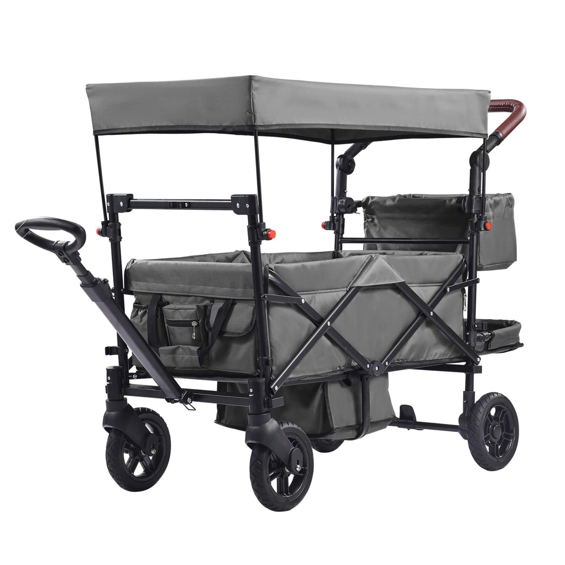 VEVOR Wagon Stroller for 2 Kids - Dark Gray