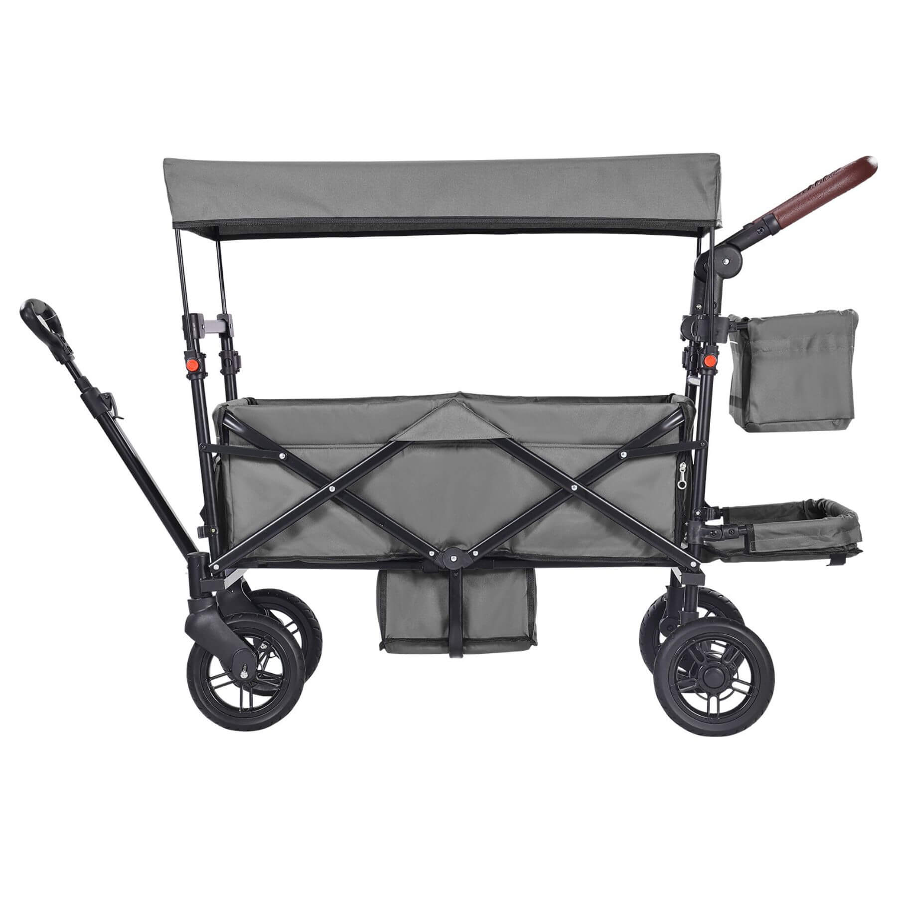 VEVOR Wagon Stroller for 2 Kids - Dark Gray