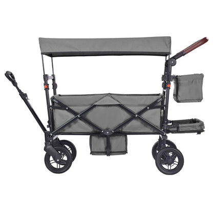 VEVOR Wagon Stroller for 2 Kids - Dark Gray