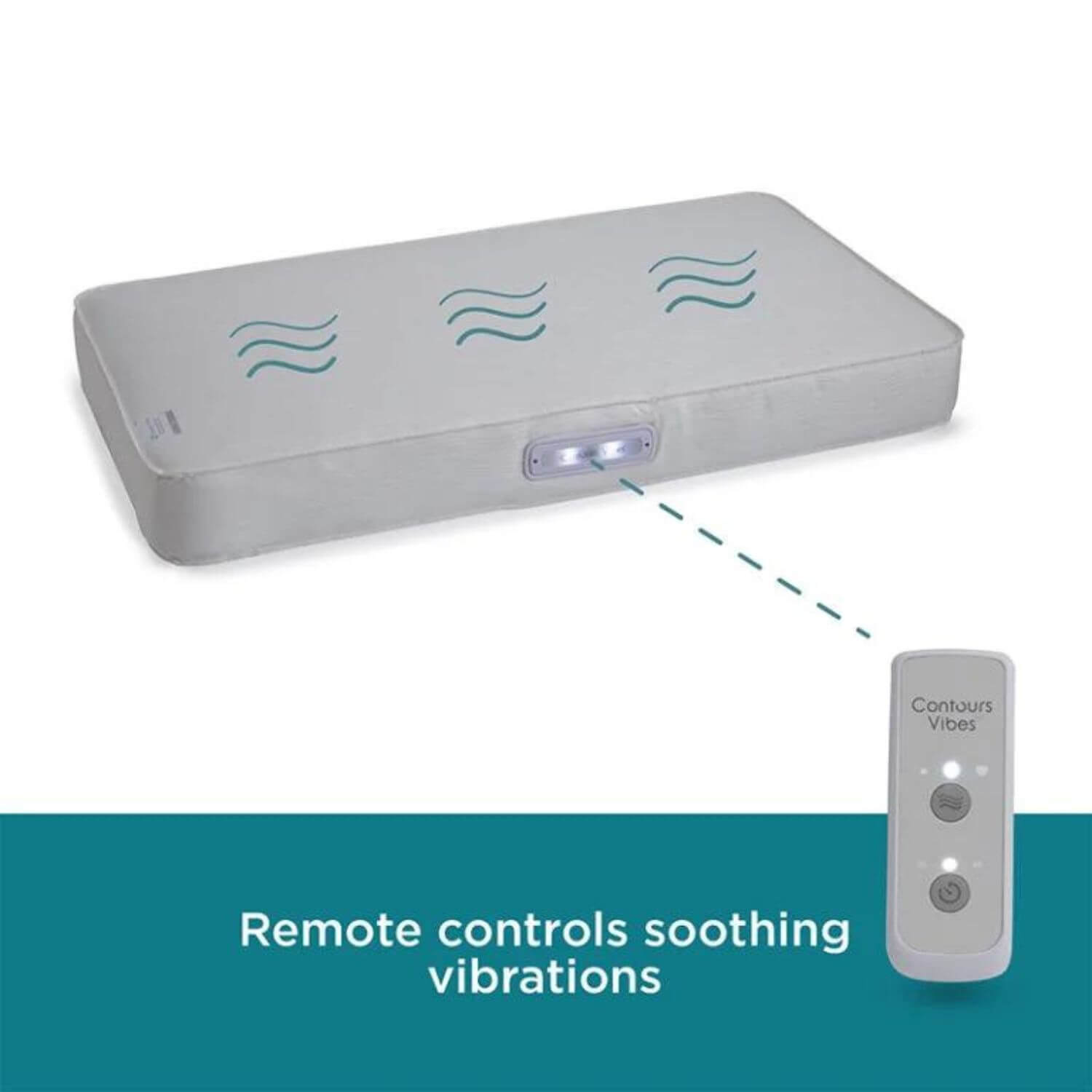 Contours Vibes 2-Stage Soothing Vibrations Crib and Toddler Mattress - Detail