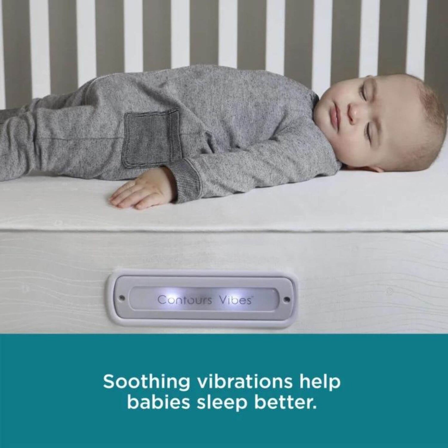 Contours Vibes 2-Stage Soothing Vibrations Crib and Toddler Mattress - Detail