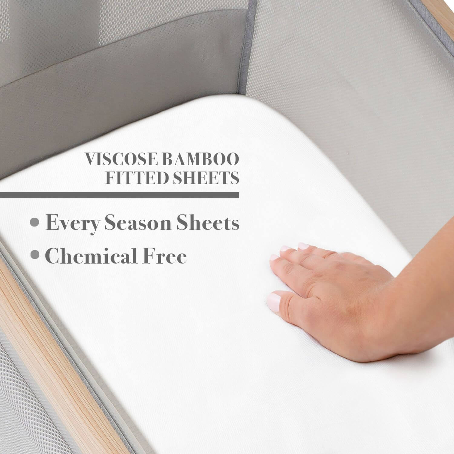 Venice Child Bamboo Viscose Sheets 2 Pk Box | Off White