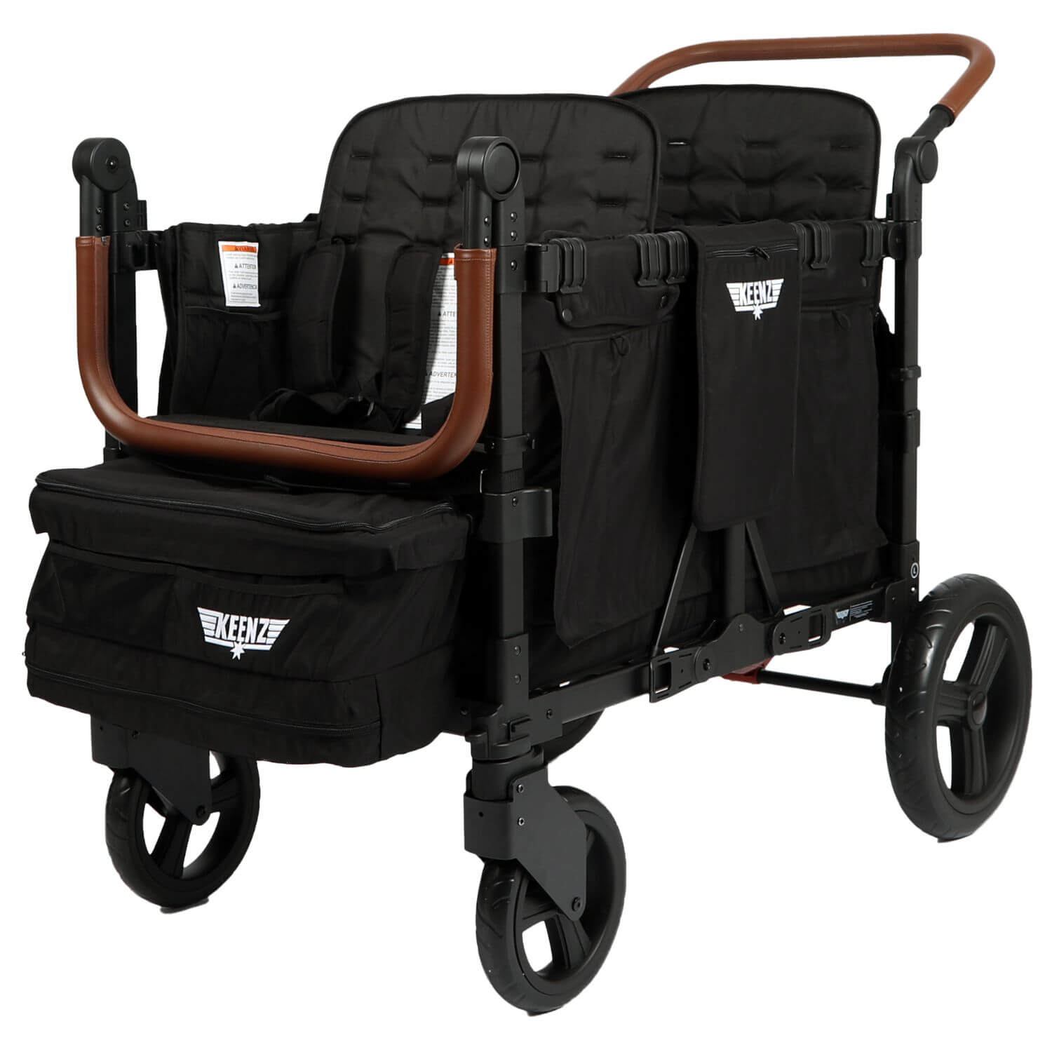 Keenz Vyo͞o The Seating Chameleon Stroller Wagon 4-Passengers Black