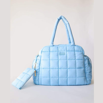 augustnoa the weekender duffle bag blue