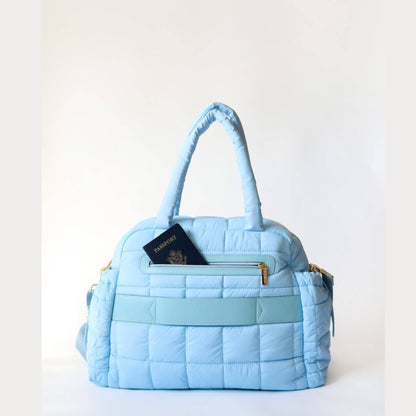 augustnoa the weekender duffle bag blue