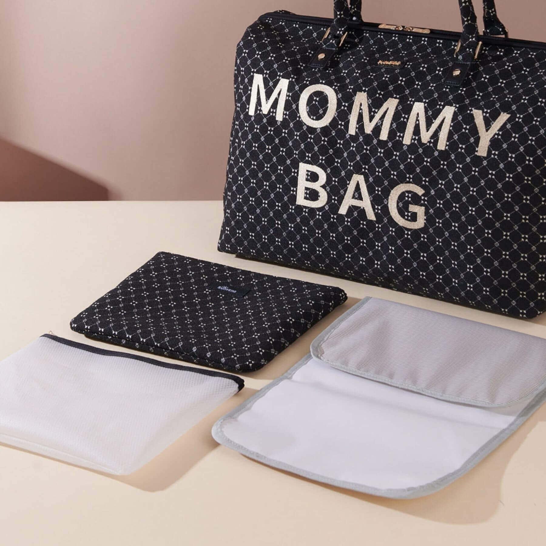 Sunveno Weekender Mommy Bag Travel Duffle - Black