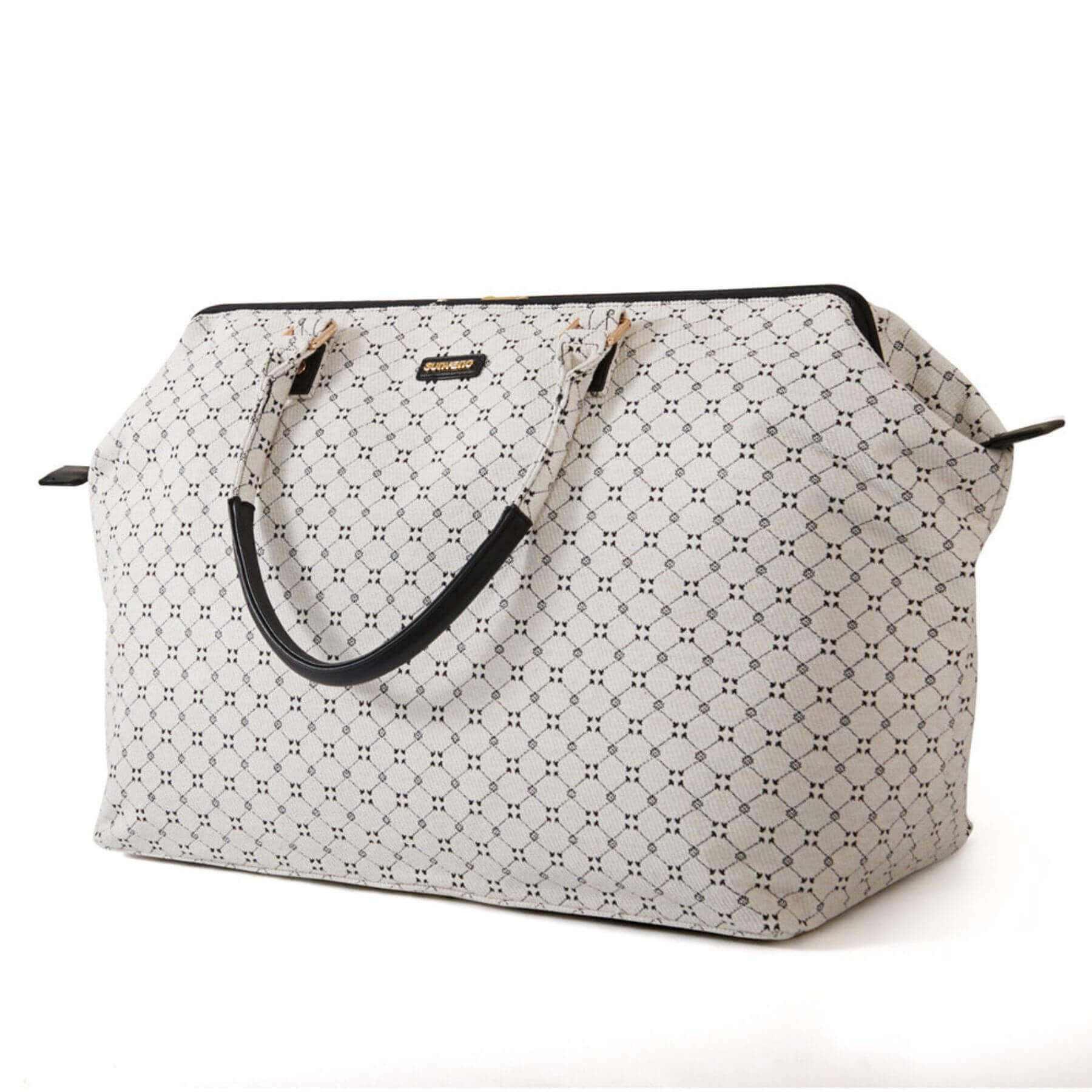 Sunveno Weekender Mommy Bag Travel Duffle - White Classic