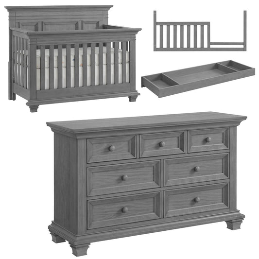 Oxford Baby Weston 4-Piece Nursery Set Gray