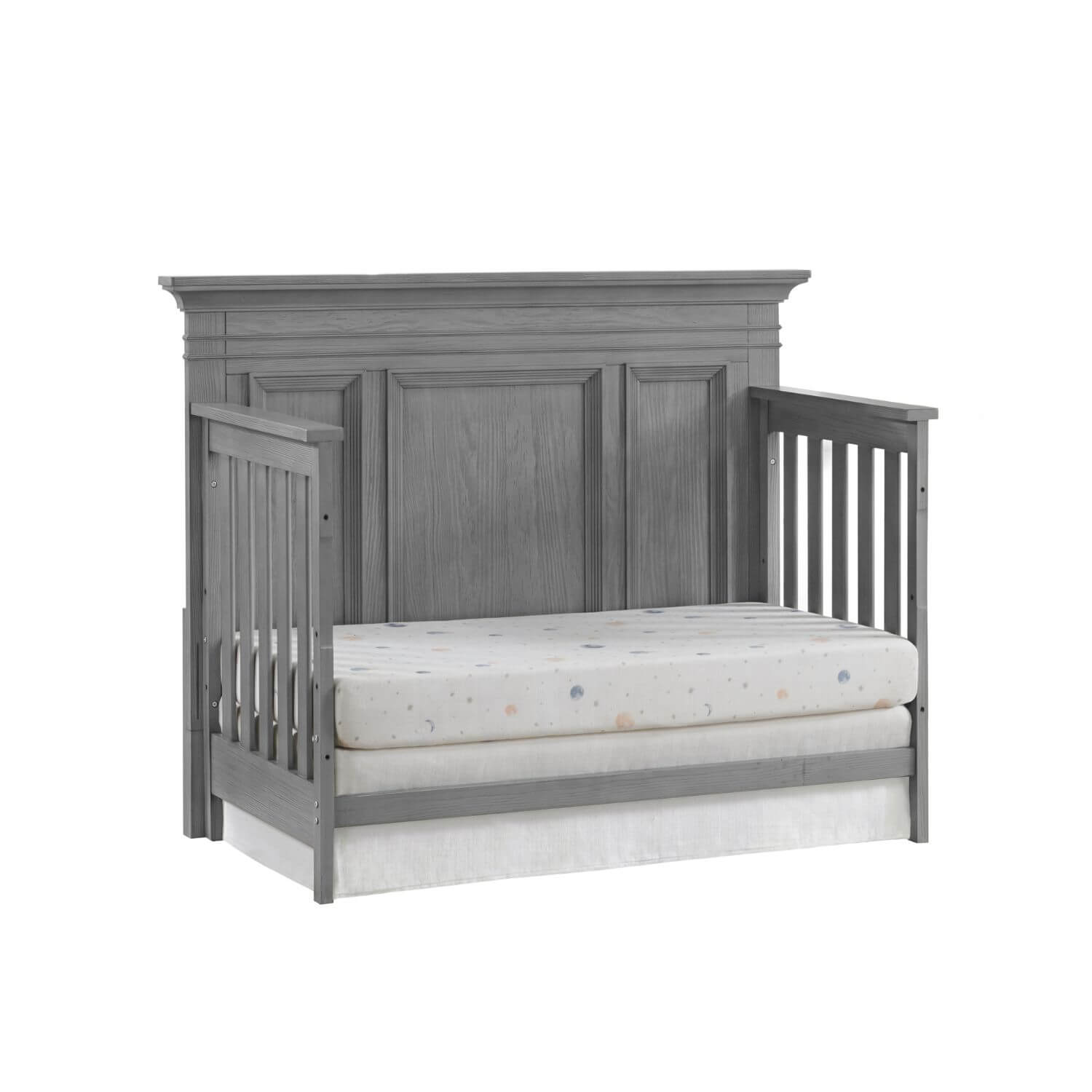 Oxford Baby Weston 4 In 1 Convertible Crib Dusk Gray