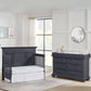 Oxford Baby Weston 4 In 1 Convertible Crib Midnight Slate