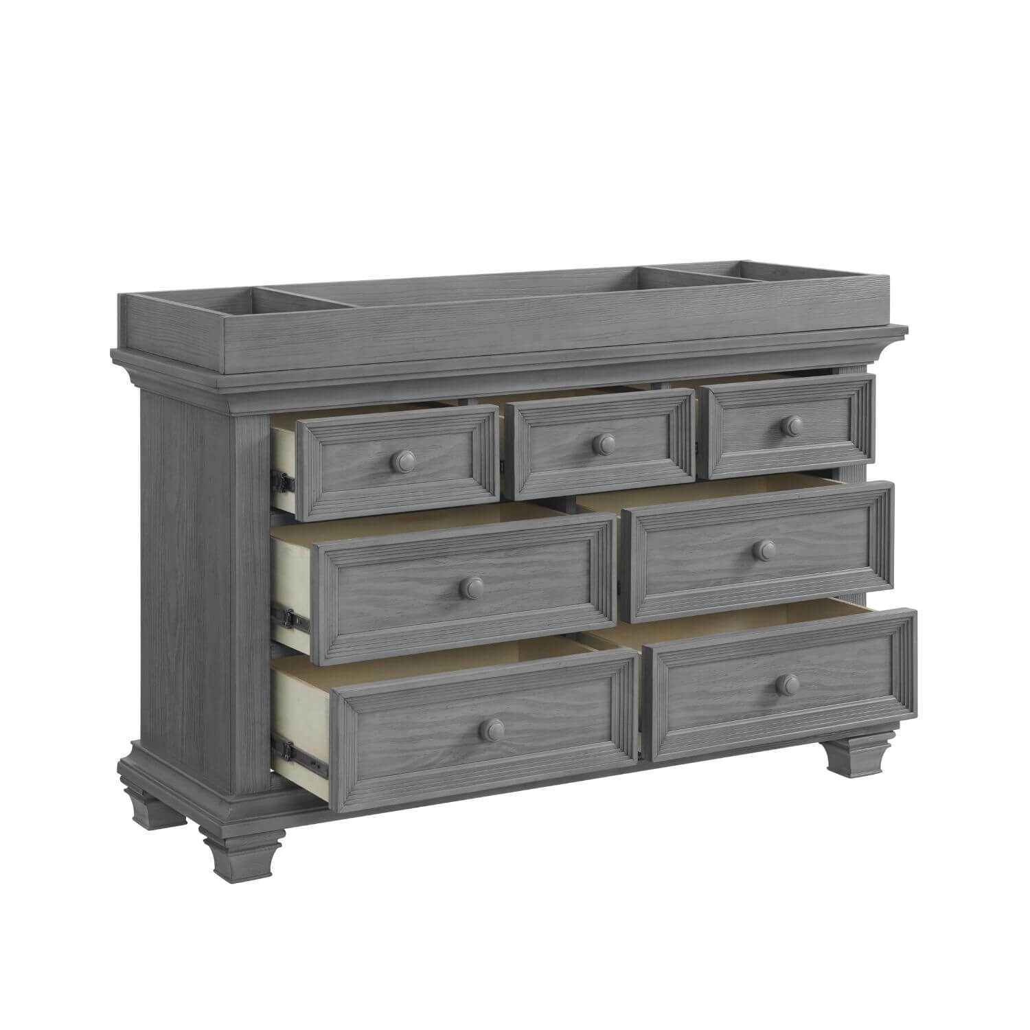 Oxford Baby Weston 7 Drawer Dresser Dusk Gray