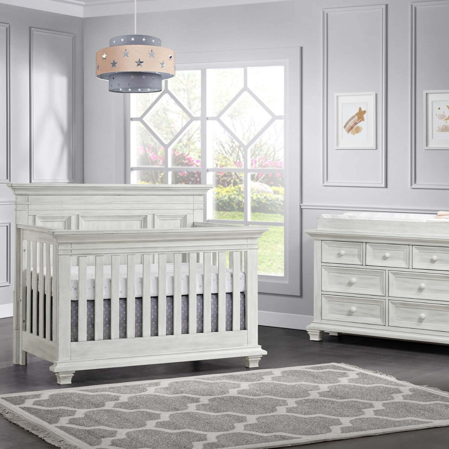 Oxford Baby Weston Full Bed Conversion Kit | Vintage White