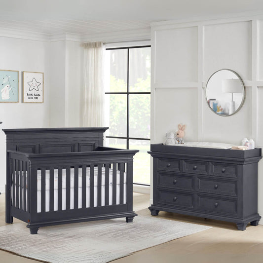 Oxford Baby Weston Changing Topper for 7 Drawer Dresser | Midnight Slate