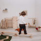 Wood and Hearts Balance Beam for Kids