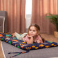 Girl Lying on Wood and Hearts Climbing Arch Cushion - Open Space