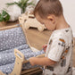 Boy Ties Wood and Hearts Climbing Arch Cushion to Climber