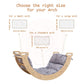 Wood and Hearts Climbing Arch Cushion attached to Climber