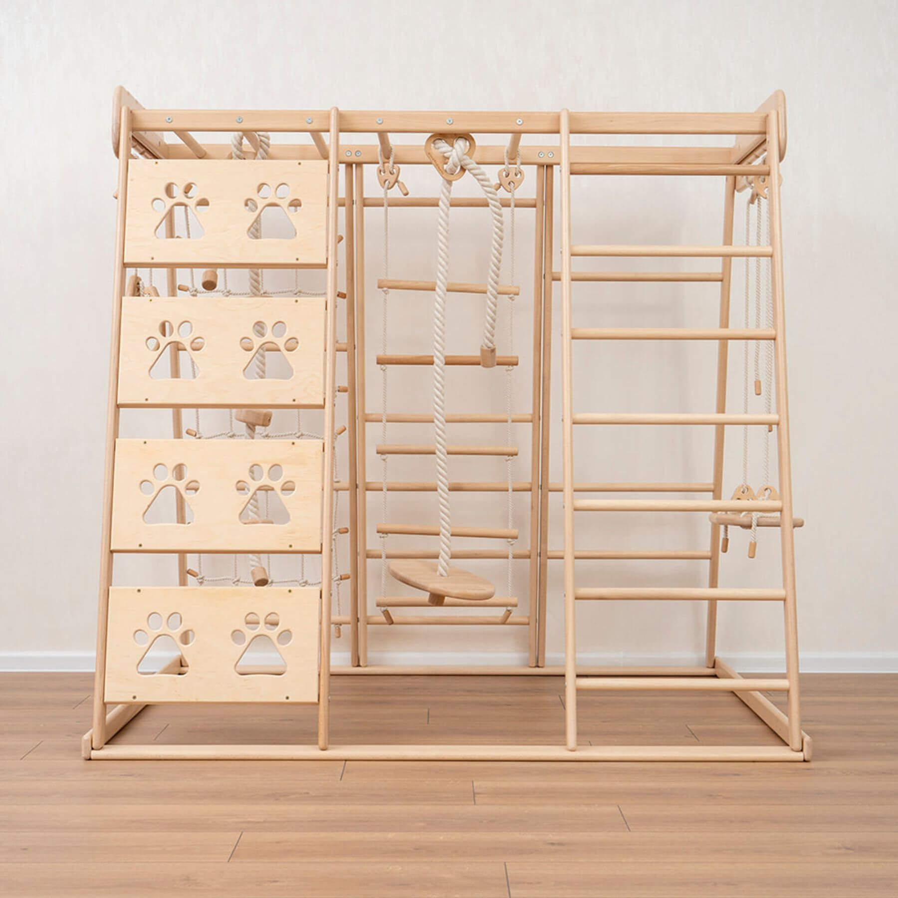 Wood and Hearts Climbing Playground