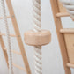 Detail of Wood and Hearts Climbing Playground