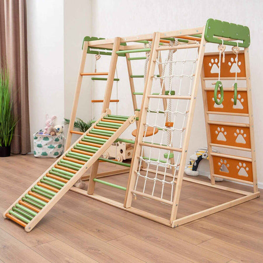 Wood and Hearts Climbing Playground