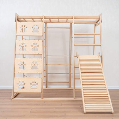 Wood and Hearts Climbing Playground