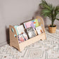 Wood and Hearts Kids Bookshelf in Natural Wood