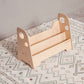 Wood and Hearts Kids Bookshelf in Natural Wood