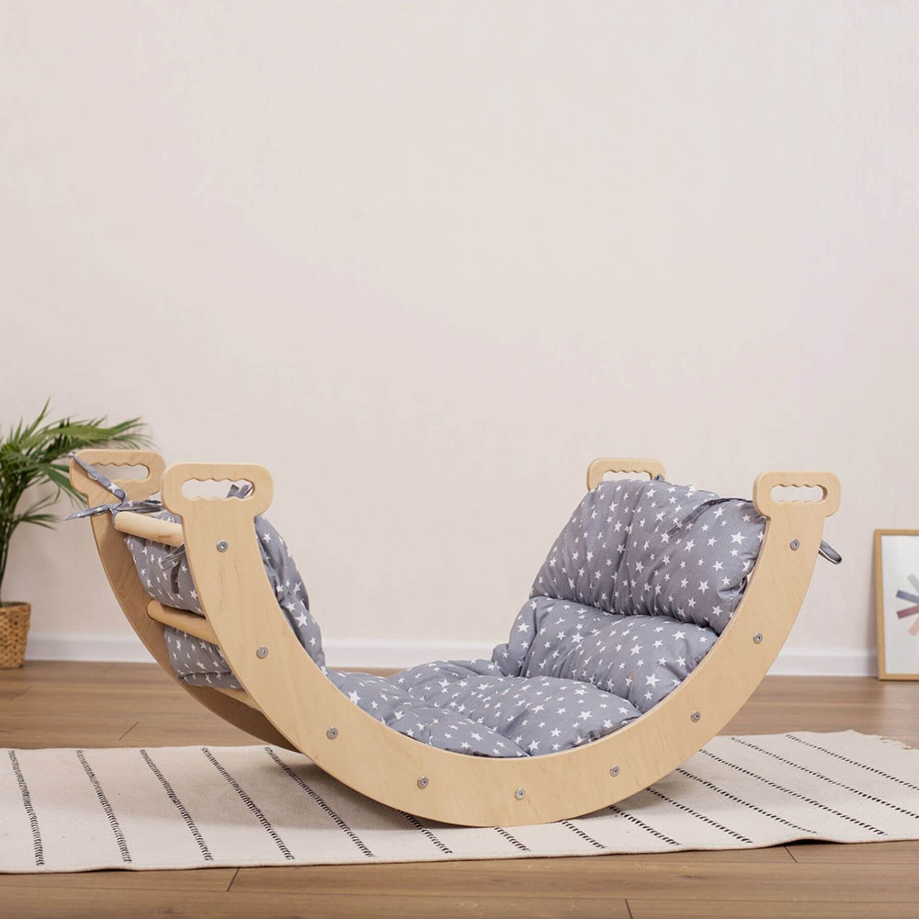 Wood and Hearts Large Climbing Arch + Pillow Starry Night