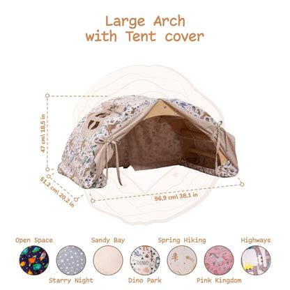 Wood and Hearts Large Climbing Arch w/ Pillow & Tent