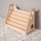 Wood and Hearts Montessori Bookshelf Natural