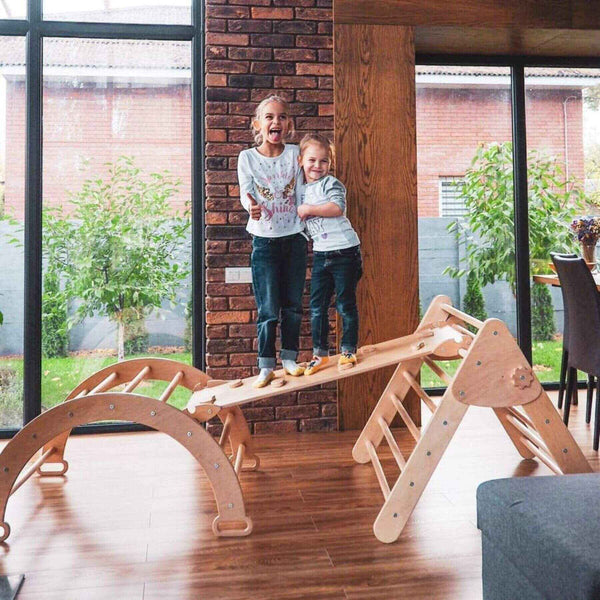 Wood and Hearts Montessori Climbing Set of 3