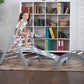 Girl Climbing on Wood and Hearts Montessori Climbing Set of 3