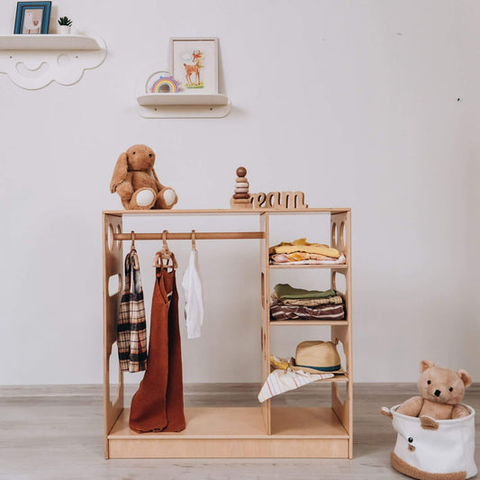 Wood and Hearts Montessori Closet