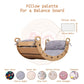Wood and Hearts Montessori Rocker Pillow