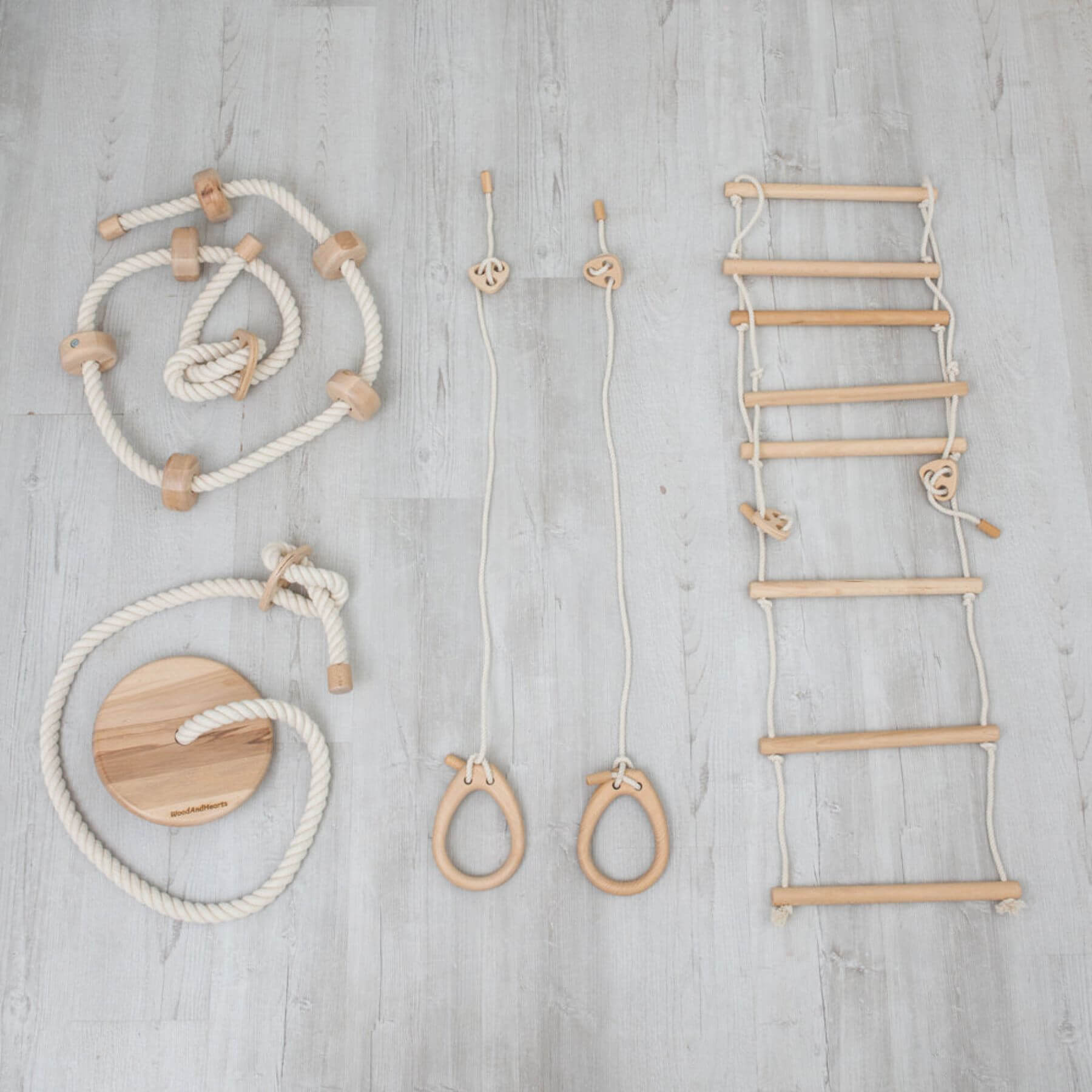Wood and Hearts Swedish Wall Accessories